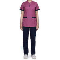 Pink And Black Ladies Salon Uniform