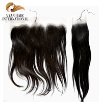Weft Human Hair Bundles With Lace Closure Lace Frontal Vietnamese Straight Raw Hair Vendors