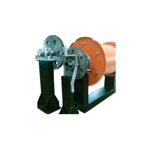 Sprocket And Gear Driven Cable Reeling Drum