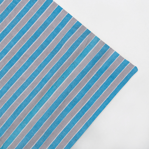 JAIPURI STRIPE PRINT COTTON SOFT UNSTICHED FABRIC