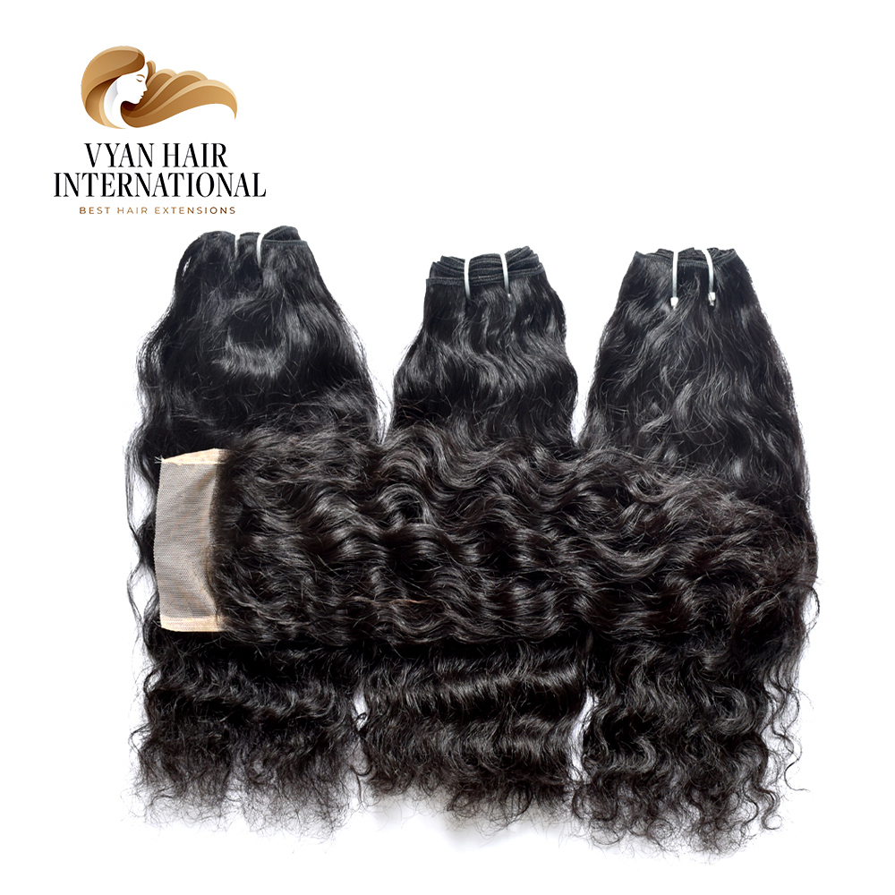 Quality Brazilian Human 100% Raw Unprocessed Curly Hair Bundles With Closure Frontal