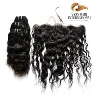 Quality Brazilian Human 100% Raw Unprocessed Curly Hair Bundles With Closure Frontal