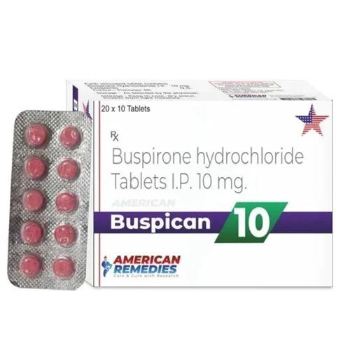 Buspirone Hydrochloride Tablet IP 10 Mg