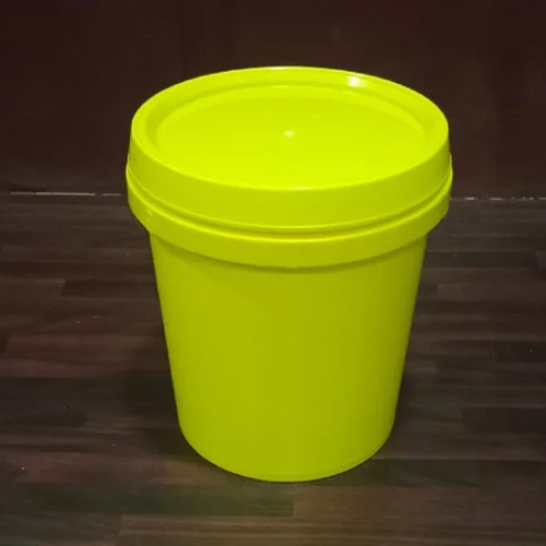 10 Litre Yellow Paint Plastic Bucket