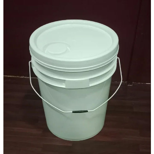 20 Litre White Packaging Plastic Container Hardness: Rigid