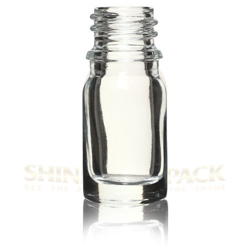 20ml GLASS FLAT SHOULDER DROPPER CLEAR BOTTLE