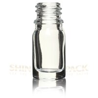 20ml Glass Flat Shoulder Dropper Clear Bottle - Glass Construction, Customizable Design, Meticulously Tested For Quality Assurance