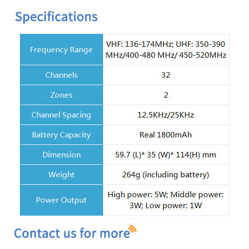 BF-TD516 Commercial Portable Radio