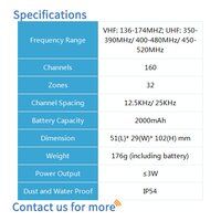 BF-TD371 Commercial Portable Radio