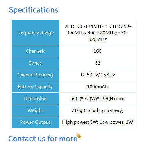 BF-TD506 Commercial Portable Radio