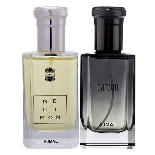 Ajmal Neutron Edp Citrus Fruity Perfume 100ml And Carbon Edp Citrus Spicy Perfume 100ml For Men