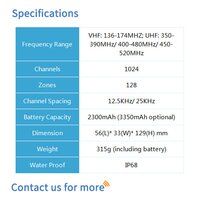 BF-TD910D UV Dual Band Portable Radio