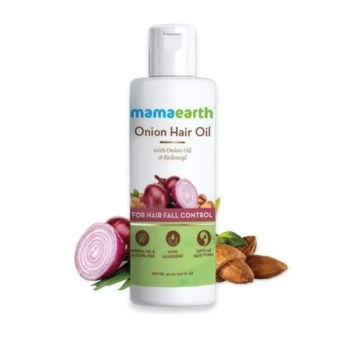 Mamaearth Onion Oil For Hair Growth And Hair Fall Control With Redensyl No Side Effect