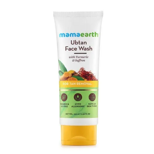 Mamaearth Ubtan Natural Face Wash - All Skin Types , Keep Dry & Cool Place