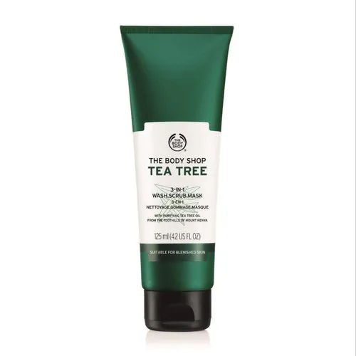 The Body Shop Tea Tree 3 In 1 Wash Scrub Mask No Side Effect