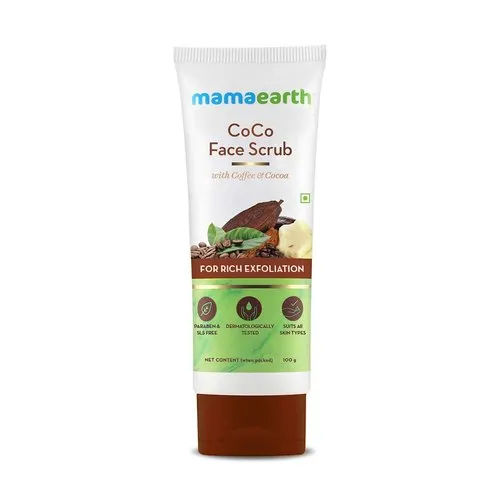 Mamaearth Coco Face Scrub With Coffee And Cocoa For Rich Exfoliation100g No Side Effect