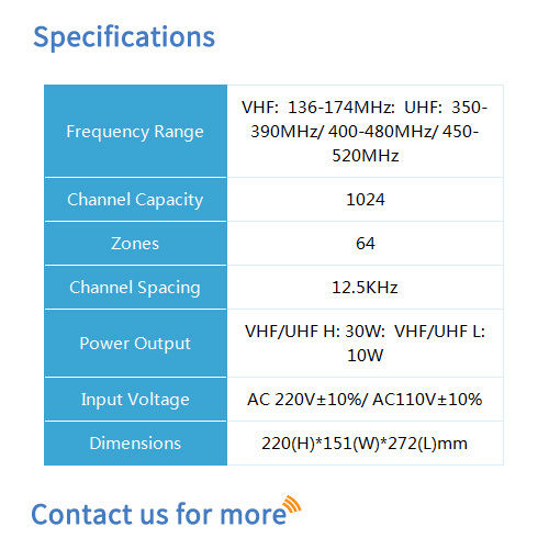 BF-TM950 VHF-UHF DMR Base Radio