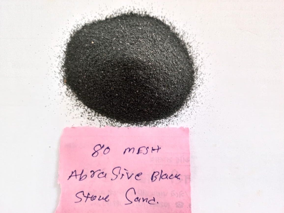 Stone sand Abrasive sand 8 number hardness black stone 20-40 mesh fine sand and grit for water jet and sand blasting