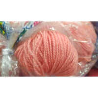 Polyester Textured Wool Yarn - 100% Polyester, Light Weight, Peach Color | Durable, Textured Feel, Perfect For Knitting Projects