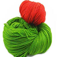 3 Ply Hand Knitted Yarn - 100% Cotton, Lightweight & Durable | Vibrant Green & Red, Ideal For Knitting Scarfs, Hats & Blankets