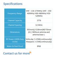 BF-TR925D DMR UV Dual Band Repeater Manpack Radio