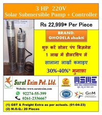 3Hp V4 3Phase Solar Water Motors - GHODELA shakti
