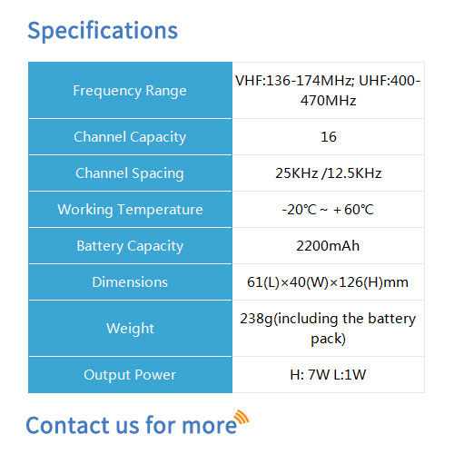 BF-870S Analog Two Way Radio