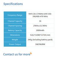 BF-835 Analog Two Way Radio