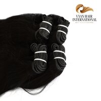 100% Virgin Raw Indian Hair Extension Straight Human Hair Bundle Buy From Indian Exporter