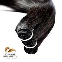 100% Virgin Raw Indian Hair Extension Straight Human Hair Bundle Buy From Indian Exporter