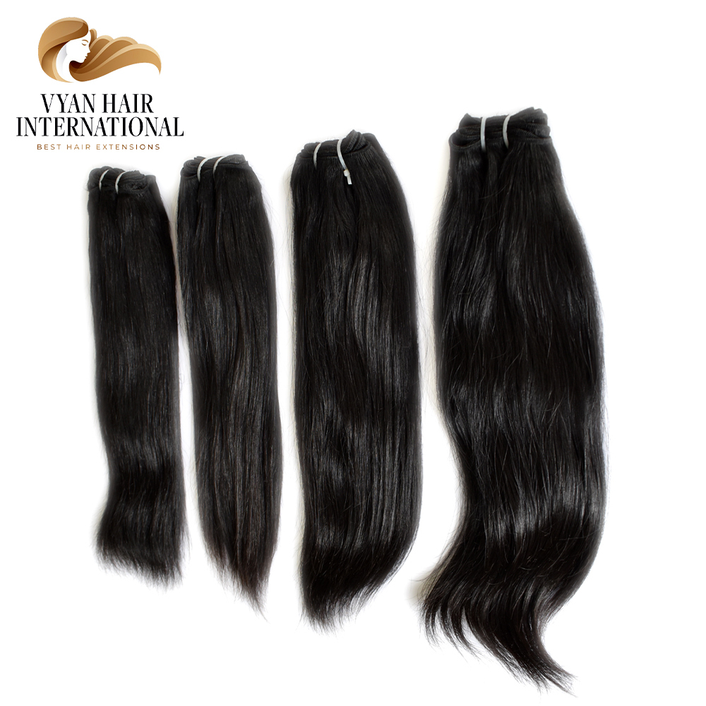 Raw Unprocessed Indian Temple Human Hair Bundles From South India Factory Direct Factory Prices