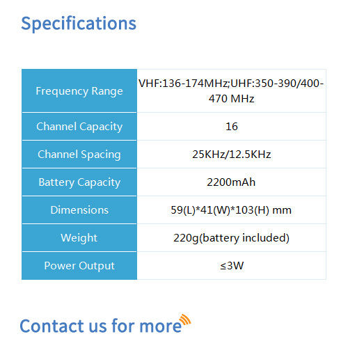 BF-350 Analog Two Way Radio