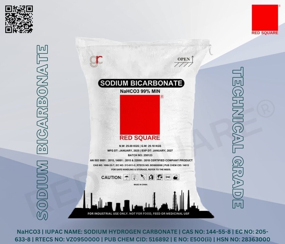 Sodium Bicarbonate - Technical Grade - Red Square Cas No: 144-55-8