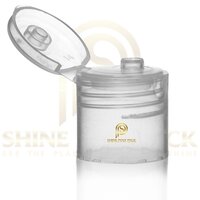 24/410 Flip Top Cap - Plastic, 25mm Size, Natural Color | Supreme Quality, Versatile for Various Industries