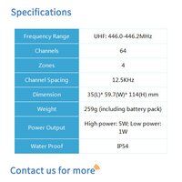 BF-TD516LF License Free Portable Radio