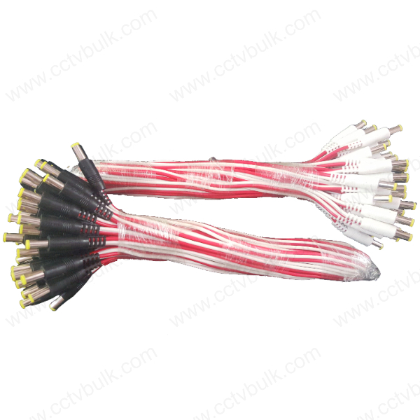 DC Connector Wire Red And White Premium 50Set