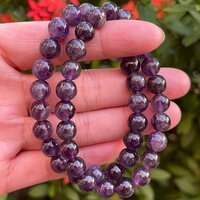Amethyst Bracelet - Shape: Round