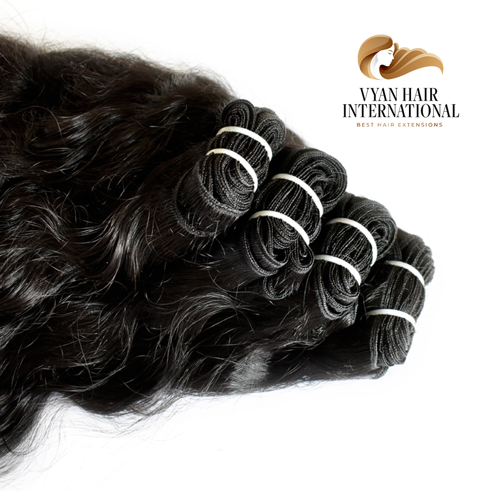 Unprocessed Natural Indian Human Hair Extension Raw Remy Cuticle Alligned