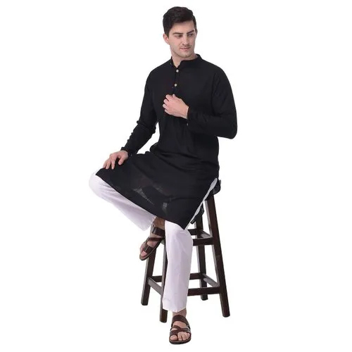 Mens Black Kurta Pajama