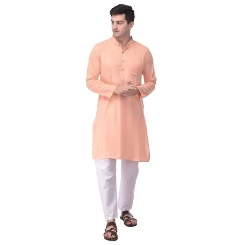 Mens Pink Kurta Pajama