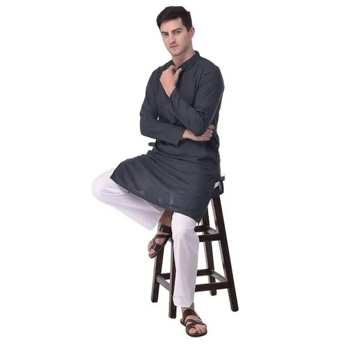 Mens Anti-Wrinkle Cotton Kurta Pajama