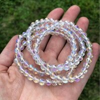 Aura Clear Quartz Bracelet - Shape: Round