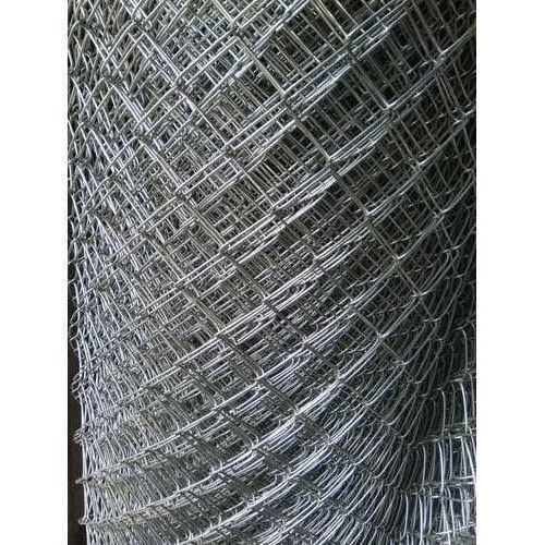 Industrial Galvanized Iron Chain Link Mesh - Application: Construction