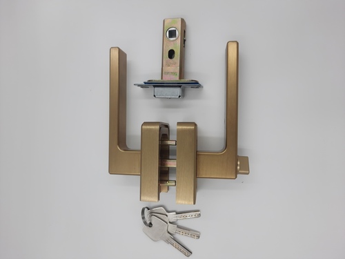 16x45 Mortise Lock Lever Handle - Slim Frame Design, Available in Black and Gold Finish