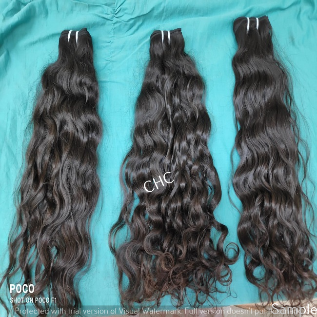 QUALITY TEMPLE FRESH NATURAL WAVY HUMAN HAIR EXTENSIONS