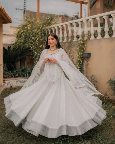 New Designer Georgette With Embroidered Anarkali Gown
