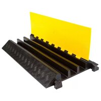 Cable Protector Plastic - Color: Yellow-black