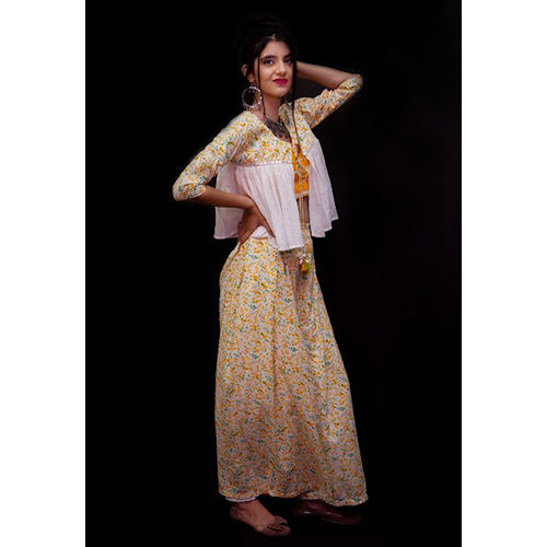 Women Printed Cotton Palazzo Pant, Waist Size: 42 at Rs 230 in Jaipur