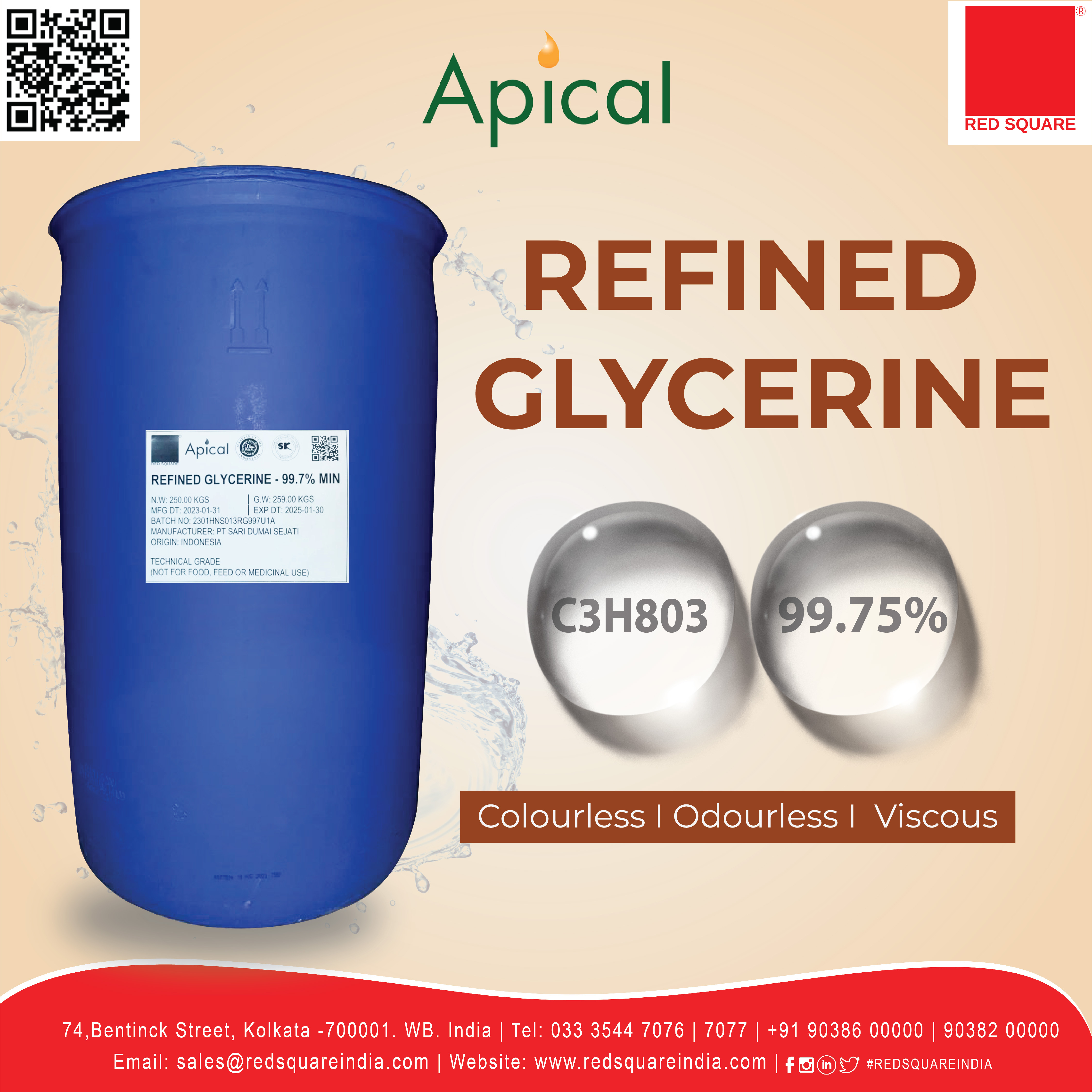 Refined Glycerine - Imported