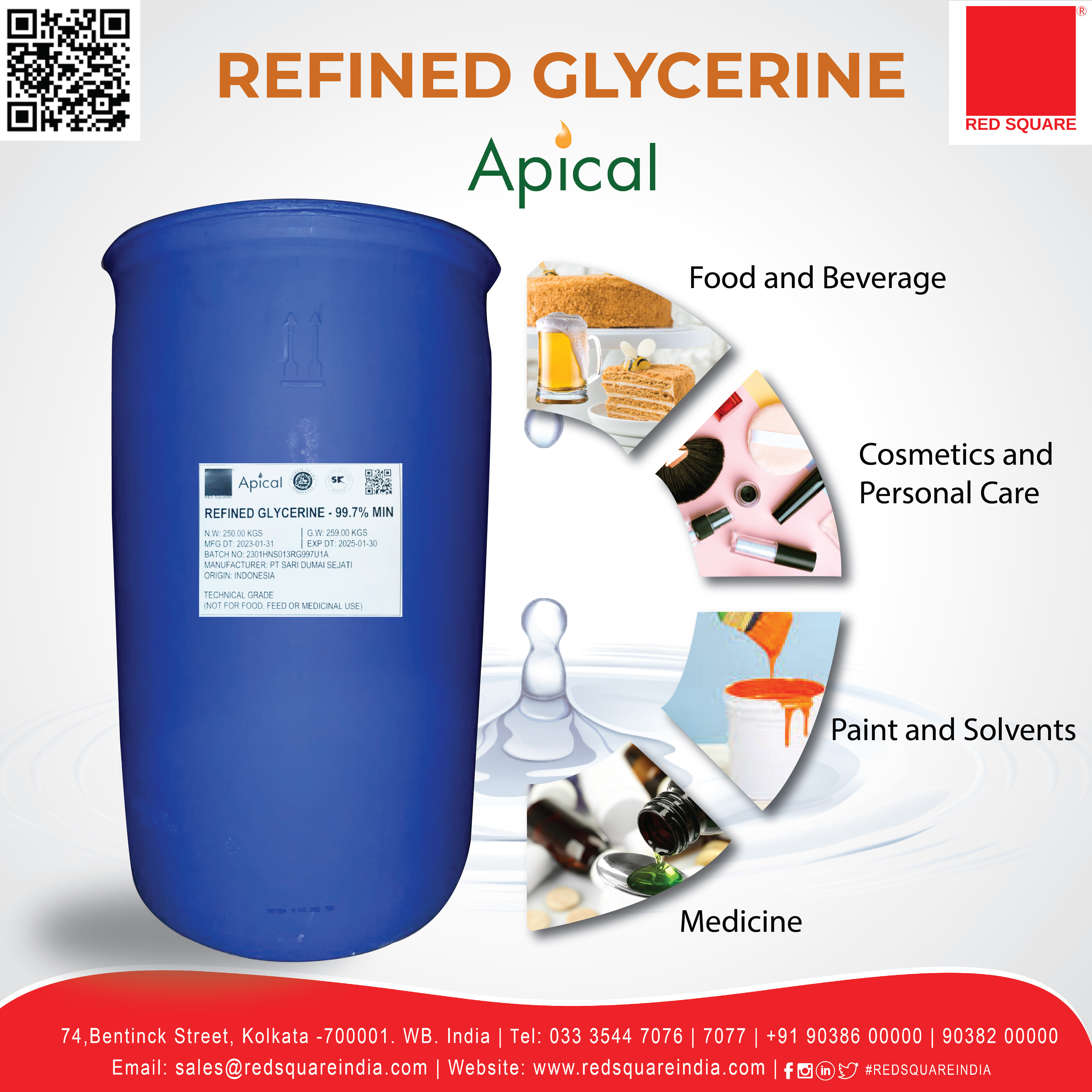 Refined Glycerine - Imported
